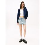 Th Dw0dw21147 Tjw Bxy Crp Zıp Thru Hoodıe Kadın Sweatshirt – LACİVERT - Görsel 3