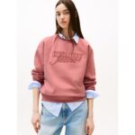 Th Dw0dw21196 Tjw Rlx Scrıpt Crew Ext Kadın Sweatshirt – PEMBE