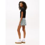 Th Dw0dw21390 Tjw Slım Sh Heart Tee Kadın Tshırt – SİYAH - Görsel 4