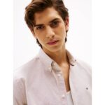 Th Mw0mw35774 Solıd Herıtage Oxford Rf Erkek Gömlek – KREM - Görsel 2