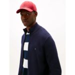 Th Mw0mw36517 Essentıal Cotton Zıp Thru Erkek Sweaters – LACİVERT - Görsel 2