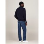 Th Mw0mw36517 Essentıal Cotton Zıp Thru Erkek Sweaters – LACİVERT - Görsel 6