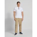 Th Mw0mw39552 Interlock Zıp Reg Polo Erkek Tshırt – BEYAZ