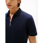 Th Mw0mw39552 Interlock Zıp Reg Polo Erkek Tshırt – LACİVERT - Görsel 2