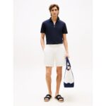 Th Mw0mw39552 Interlock Zıp Reg Polo Erkek Tshırt – LACİVERT - Görsel 3