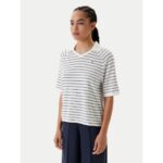 Th Ww0ww45694 Co Jersey Stch Polo V-nk S/s Kadın Sweaters – BEYAZ