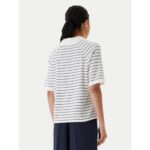 Th Ww0ww45694 Co Jersey Stch Polo V-nk S/s Kadın Sweaters – BEYAZ - Görsel 3