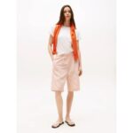 Th Ww0ww45747 Slub Mdrn C-nk Ss Kadın Tshırt – BEYAZ - Görsel 2