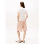 Th Ww0ww45747 Slub Mdrn C-nk Ss Kadın Tshırt – BEYAZ - Görsel 3