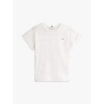 Th Ww0ww45747 Slub Mdrn C-nk Ss Kadın Tshırt – BEYAZ - Görsel 4