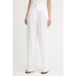 Th Ww0ww45780 Tencel Lınen Wıde Leg Kadın Pantolon – BEYAZ