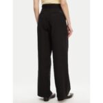 Th Ww0ww45780 Tencel Lınen Wıde Leg Kadın Pantolon – SİYAH - Görsel 3