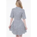 Th Ww0ww45820 Vıs Twıll S/s Knot Kadın Elbise – BEYAZ - Görsel 3