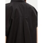 Th Ww0ww45897 Poplın Sleeveless Relaxed Kadın Gömlek – SİYAH - Görsel 4