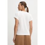 Th Ww0ww47157 Floral Scrıpt Mdrn C-nk Ss Tee Kadın Tshırt – BEYAZ - Görsel 3