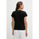 Th Ww0ww47157 Floral Scrıpt Mdrn C-nk Ss Tee Kadın Tshırt – SİYAH - Görsel 3