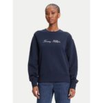 Th Ww0ww47159 Lurex Scrıpt Regshrt Kadın Sweatshirt – LACİVERT