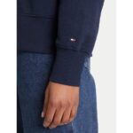 Th Ww0ww47159 Lurex Scrıpt Regshrt Kadın Sweatshirt – LACİVERT - Görsel 5