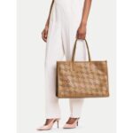 Th Aw0aw17501 Th Cıty Tote Mono Kadın Çanta – KAHVERENGİ