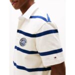 Th Mw0mw39565 S/s Rugby Classıc Fıt Erkek Tshırt – KREM-LACİVERT - Görsel 2