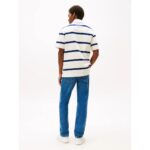 Th Mw0mw39565 S/s Rugby Classıc Fıt Erkek Tshırt – KREM-LACİVERT - Görsel 4