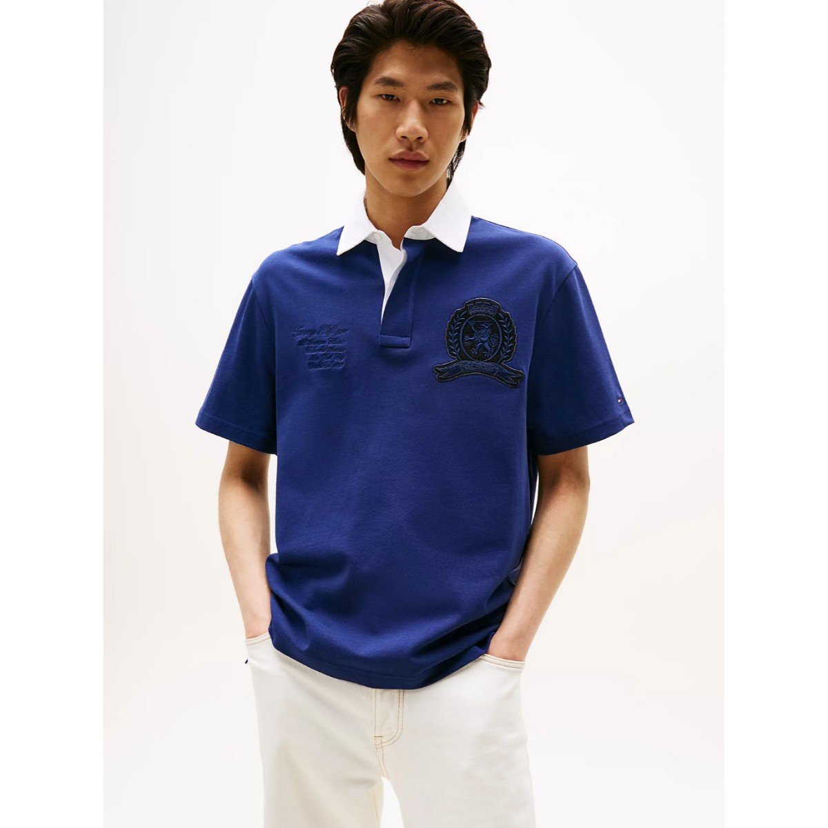 169523-0-th-mw0mw39565-ss-rugby-classic-fit-erkek-tshirt-01034794e43b Th Mw0mw39565 S/s Rugby Classıc Fıt Erkek Tshırt – LACİVERT - Görsel 1