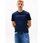 Th Dm0dm20744 Tjm Reg Lınear Logo Tee Ext Erkek Tshirt – LACİVERT