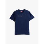 Th Dm0dm20744 Tjm Reg Lınear Logo Tee Ext Erkek Tshirt – LACİVERT - Görsel 5