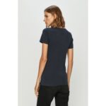 Th Dw0dw09197 Tjw Skınny Stretch V Neck Kadın Tshirt – LACİVERT - Görsel 2