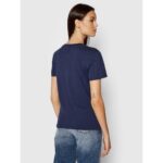 Th Dw0dw09198 Tjw Regular Jersey C Neck Kadın Tshirt – LACİVERT - Görsel 3