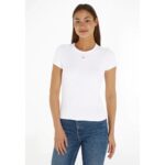Th Dw0dw17383 Tjw Slım Essentıal Rıb Ss Ext Kadın Tshirt – BEYAZ