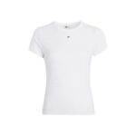 Th Dw0dw17383 Tjw Slım Essentıal Rıb Ss Ext Kadın Tshirt – BEYAZ - Görsel 4