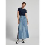 Th Dw0dw17383 Tjw Slım Essentıal Rıb Ss Ext Kadın Tshirt – LACİVERT - Görsel 4