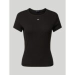 Th Dw0dw17383 Tjw Slım Essentıal Rıb Ss Ext Kadın Tshirt – SİYAH - Görsel 5