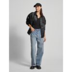 Th Dw0dw17385 Tjw Slım Essentıal Rıb V Ss Kadın Tshirt – SİYAH - Görsel 4