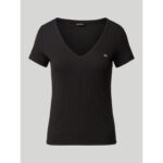 Th Dw0dw17385 Tjw Slım Essentıal Rıb V Ss Kadın Tshirt – SİYAH - Görsel 5