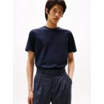 Th Mw0mw39779 Dc Mercerısed Cotton Tee Erkek Tshirt – LACİVERT