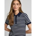 Th Ww0ww41474 Co Cable Fıne Gg Polo S/s Kadın Tshirt – LACİVERT - Görsel 2