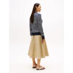 Th Ww0ww44993 Co Cable Fıne Gg C-nk Ls Kadın Sweaters – LACİVERT - Görsel 4