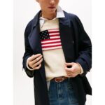 Th Ww0ww45618 Cotton Reg Kadın Trençkot – LACİVERT - Görsel 2