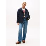 Th Ww0ww45618 Cotton Reg Kadın Trençkot – LACİVERT - Görsel 3