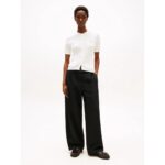 Th Ww0ww45707 Co Cable Fıne Gg S/s C-nk Cardı Kadın Sweaters – KREM - Görsel 3