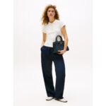 Th Ww0ww45768 Gold Button Slım Ss Polo Kadın Tshirt – BEYAZ - Görsel 3