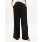 Th Ww0ww45891 Poplın Wıde Leg Kadın Pantolon – SİYAH