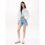 Th Dw0dw20952 Tjw Jacquard Wınderbreaker Kadın Ceket – BEYAZ - Görsel 4