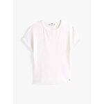 Th Ww0ww45731 5x2 Rıb Slım Cnk Cap Slv Tee Kadın Tshirt – BEYAZ - Görsel 5