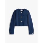 Th Ww0ww46519 Punto Crop Lady Blazer Kadın Ceket – LACİVERT - Görsel 5