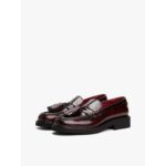 Th Fw0fw08749 Tassel Squarısh Toe Lthr Loafer Kadın Ayakkabı – BORDO