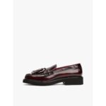 Th Fw0fw08749 Tassel Squarısh Toe Lthr Loafer Kadın Ayakkabı – BORDO - Görsel 8