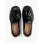 Th Fw0fw08749 Tassel Squarısh Toe Lthr Loafer Kadın Ayakkabı – SİYAH - Görsel 3